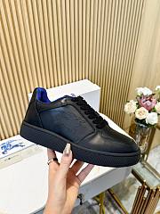 Burberry Leather Stock Black Sneakers - 1