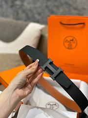 Hermes Black Brown Belt 3.8cm - 4