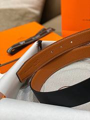 Hermes Black Brown Belt 3.8cm - 2