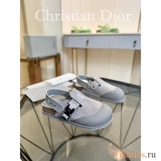 Dior x Birkenstock Tokio Mule Grey - 1