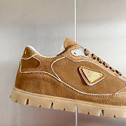 Prada Faded Suede Sneakers Cinnamon - 5