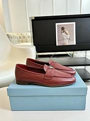 Prada Red Wine Loafer - 3