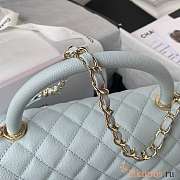 Chanel Coco Handle 92991 Light Blue Size 28cm - 6