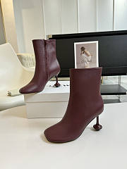 Loewe Red Wine Boots Heel 8.5cm - 4