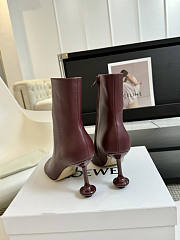 Loewe Red Wine Boots Heel 8.5cm - 3