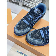 Louis Vuitton LV Trainer Sneaker Denim Blue - 2