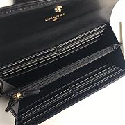 Chanel 19 Wallet Black Gold Lambskin 19.5x10x2.5cm - 3