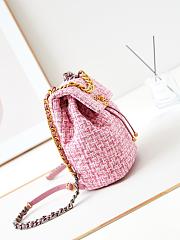 Chanel 19 Backpack Pink Tweed 26x22x16cm - 5