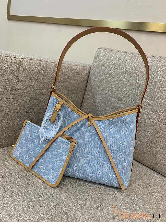 Louis Vuitton LV CarryAll PM Blue Denim 29 x 24 x 12 cm - 1