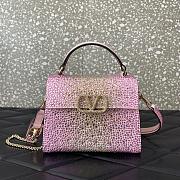 Valentino Gravani Pink VSling Mini Top Handle Bag 19x13x9cm - 1