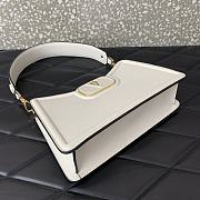 Valentino VLogo Signature Zip-Up Shoulder Bag White 24.5x15x8.5cm - 4