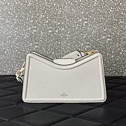 Valentino VLogo Signature Zip-Up Shoulder Bag White 24.5x15x8.5cm - 3