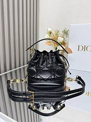 Dior Small Jolie Bucket Bag Black 17x16x9cm - 1