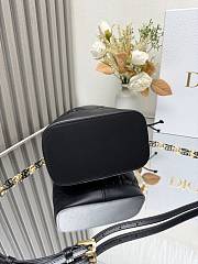 Dior Small Jolie Bucket Bag Black 17x16x9cm - 6