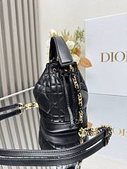 Dior Small Jolie Bucket Bag Black 17x16x9cm - 3