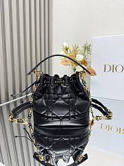 Dior Small Jolie Bucket Bag Black 17x16x9cm - 2