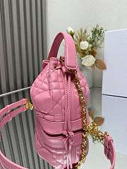 Dior Small Jolie Bucket Bag Pink 17x16x9cm - 4