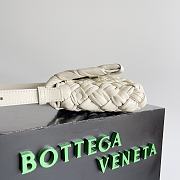 Bottega Veneta Small Rumple Messenger White 21x14x5cm - 5