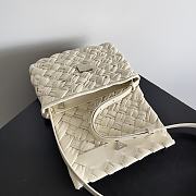 Bottega Veneta Small Rumple Messenger White 21x14x5cm - 3