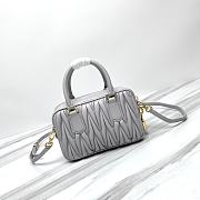 Miu Miu Arcadie Grey Crossbody Bag 19x13x6cm - 6