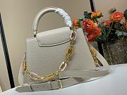 Louis Vuitton LV Capucines BB White Quartz 27 x 18 x 9 cm - 3