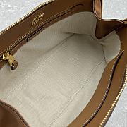 Miu Miu Natural Embossed Logo Brown Tote Bag 33x13x21cm - 3