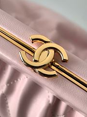 Chanel Clutch Lambskin Gold Light Pink 24x16x8cm - 2