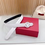 Valentino White Belt 3cm - 4