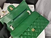 Chanel Flap Bag Green Lambskin Gold 25cm - 3