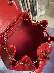 Chanel Backpack Duma Red 18x18x20cm - 3