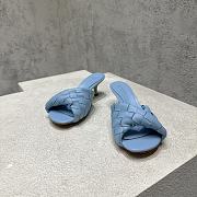 Bottega Veneta Blink Mule Blue Heel 5cm - 4