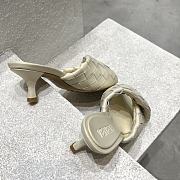 Bottega Veneta Blink Mule Cream Heel 5cm - 5