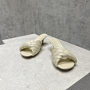 Bottega Veneta Blink Mule Cream Heel 5cm - 3