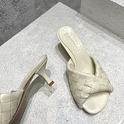 Bottega Veneta Blink Mule Cream Heel 5cm - 2