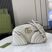 Gucci GG Marmont Small Shoulder Bag White 24.5x15x9cm - 1