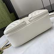 Gucci GG Marmont Small Shoulder Bag White 24.5x15x9cm - 5