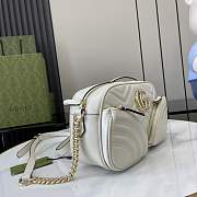 Gucci GG Marmont Small Shoulder Bag White 24.5x15x9cm - 4