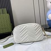 Gucci GG Marmont Small Shoulder Bag White 24.5x15x9cm - 2