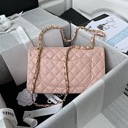 Chanel Medium Flap Bag Pink Caviar Gold 25cm - 4