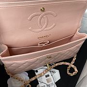 Chanel Medium Flap Bag Pink Caviar Gold 25cm - 2