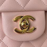 Chanel Medium Flap Bag Pink Caviar Gold 25cm - 3