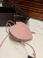 Alaia Le Coeur Shoulder Bag Pink 21x17x5cm - 4