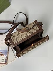 Gucci GG Mini Beige Brown Leather 18.5x10.5x7.5cm - 2