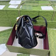 Gucci GG Marmont Matelasse Backpack Black 19x20x11cm - 5