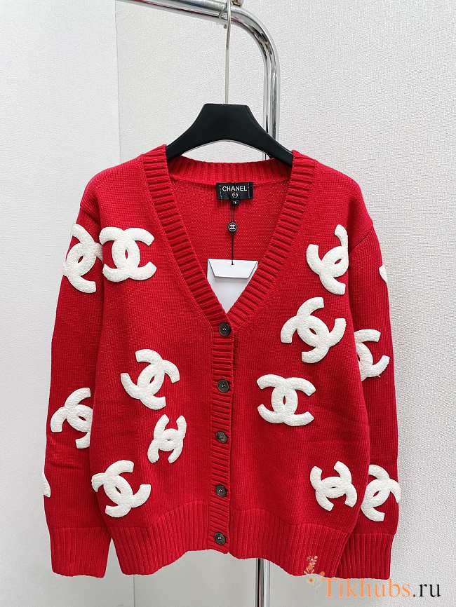 Chanel Red Cardigan - 1