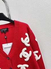 Chanel Red Cardigan - 5