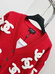 Chanel Red Cardigan - 4