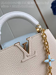 Louis Vuitton LV Capucines White Blue Bag 21 x 14 x 8 cm - 2