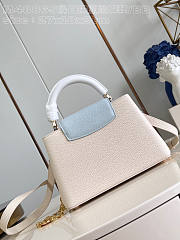 Louis Vuitton LV Capucines BB White Blue 27 x 17.3 x 9 cm - 5