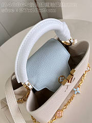 Louis Vuitton LV Capucines BB White Blue 27 x 17.3 x 9 cm - 4